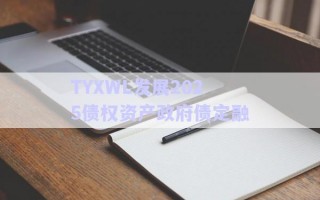 TYXWL發(fā)展2025債權資產(chǎn)政府債定融 TYXWL發(fā)展2025債權資產(chǎn)政府債定融