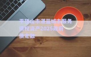 平頂山市湛藍城市服務(wù)債權(quán)資產(chǎn)2025政府債定融