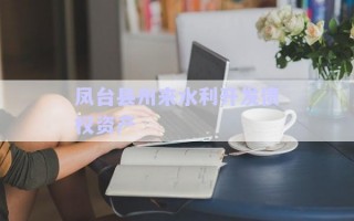 鳳臺縣州來水利開發(fā)債權資產(chǎn)